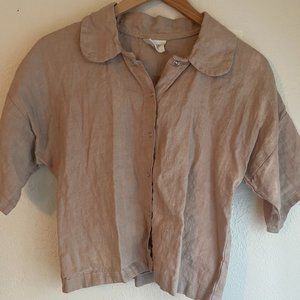 Conscious Clothing Linen Button Down Ruthie Top